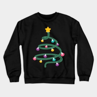 Christmas light christmas tree Crewneck Sweatshirt